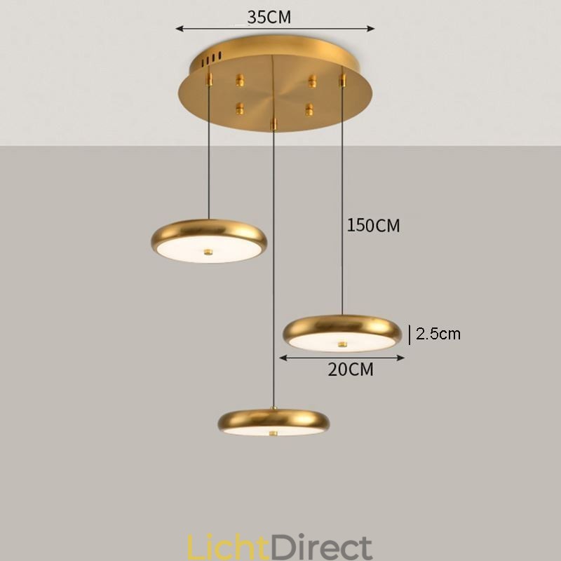 Hanglamp Drie Hoofden Ronde Hanglamp
