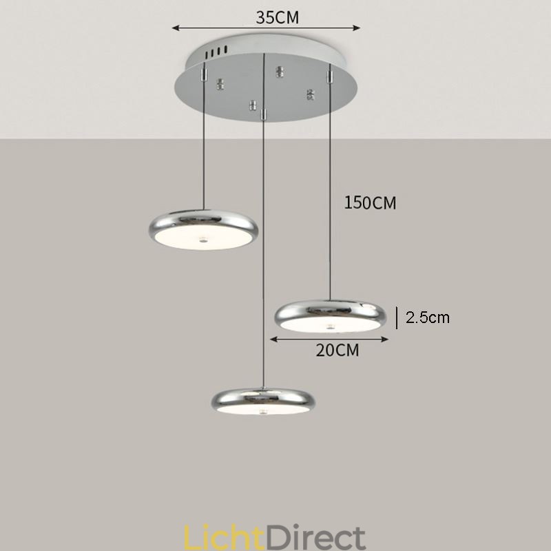 Hanglamp Drie Hoofden Ronde Hanglamp