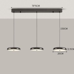 Plafondlamp met drie koppen en hanglamp