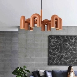 Hanglamp Rond Smeedijzer U-vormig Plafondlamp 90 Draaibare Kap