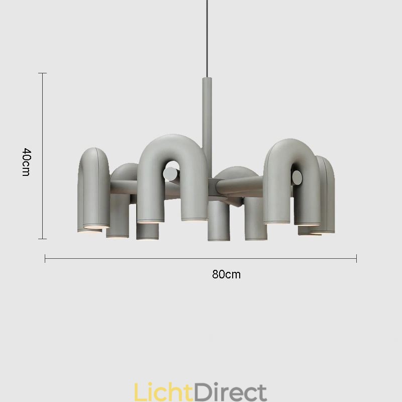 Hanglamp Rond Smeedijzer U-vormig Plafondlamp 90 Draaibare Kap