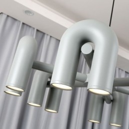 Hanglamp Rond Smeedijzer U-vormig Plafondlamp 90 Draaibare Kap