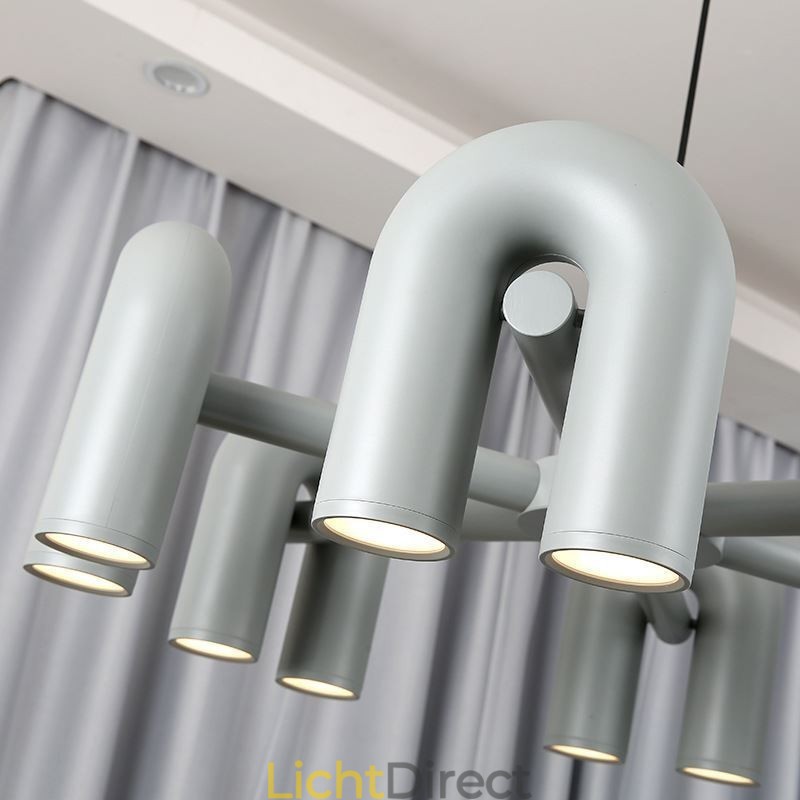 Hanglamp Rond Smeedijzer U-vormig Plafondlamp 90 Draaibare Kap