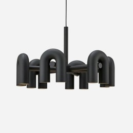 Hanglamp Rond Smeedijzer U-vormig Plafondlamp 90 Draaibare Kap