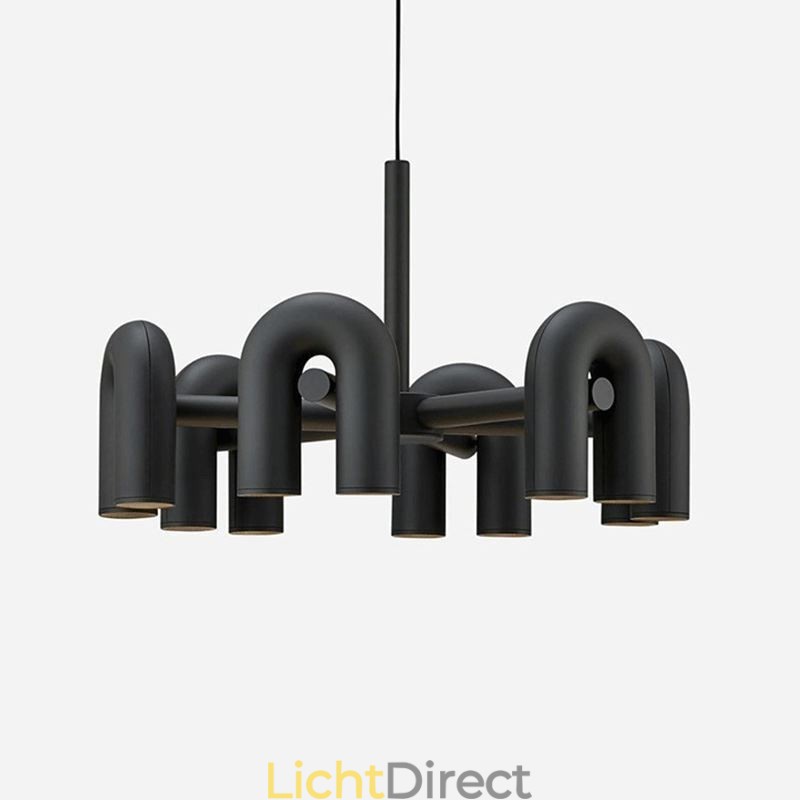 Hanglamp Rond Smeedijzer U-vormig Plafondlamp 90 Draaibare Kap