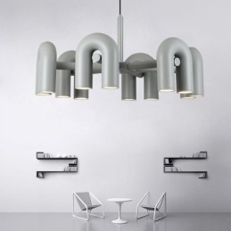 Hanglamp Rond Smeedijzer U-vormig Plafondlamp 90 Draaibare Kap