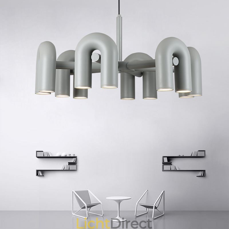 Hanglamp Rond Smeedijzer U-vormig Plafondlamp 90 Draaibare Kap