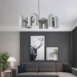 Hanglamp Rond Smeedijzer U-vormig Plafondlamp 90 Draaibare Kap