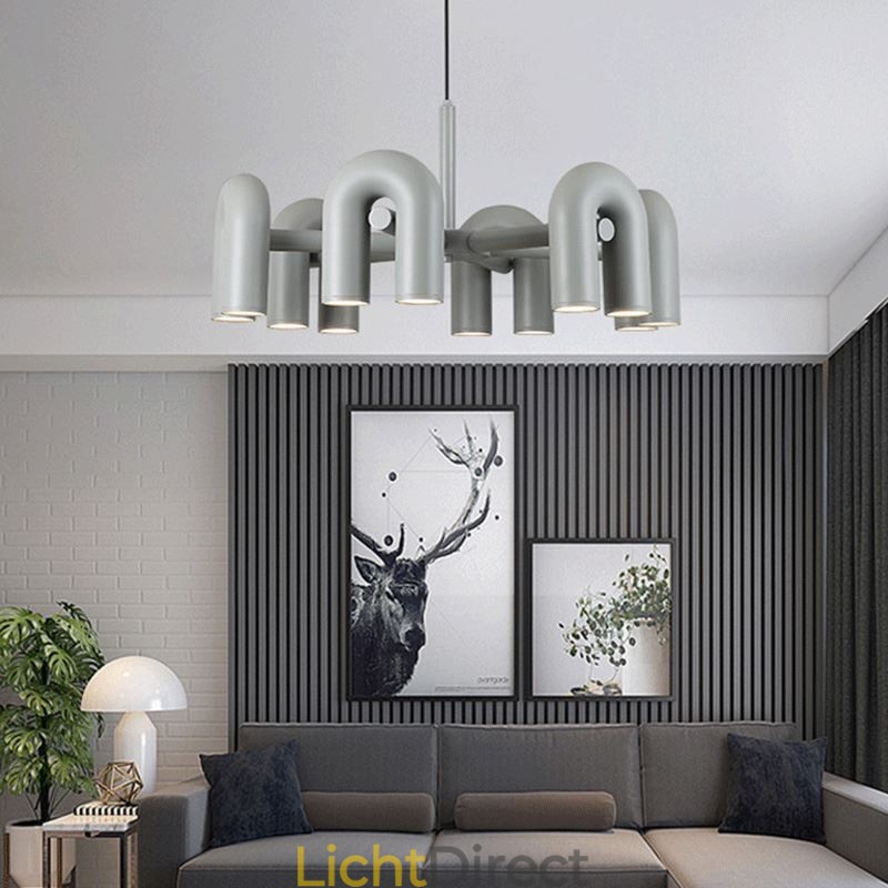 Hanglamp Rond Smeedijzer U-vormig Plafondlamp 90 Draaibare Kap