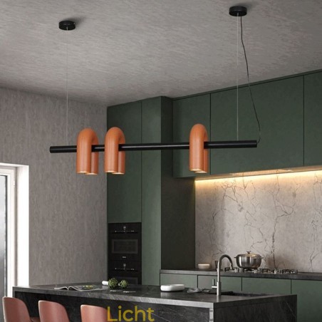 Plafondlamp Smeedijzer U-vormige hanglamp 90 Draaibare kap Plafondlamp Smeedijzer U-vormige hanglamp 90 Draaibare kap
