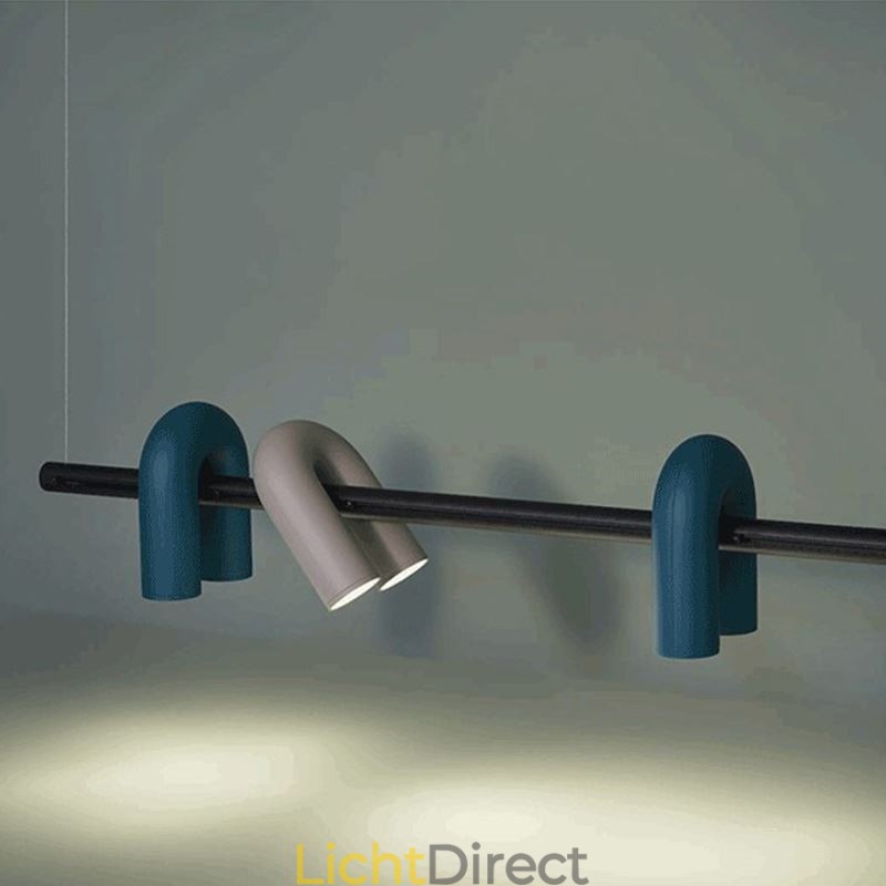 Plafondlamp Smeedijzer U-vormige hanglamp 90 Draaibare kap