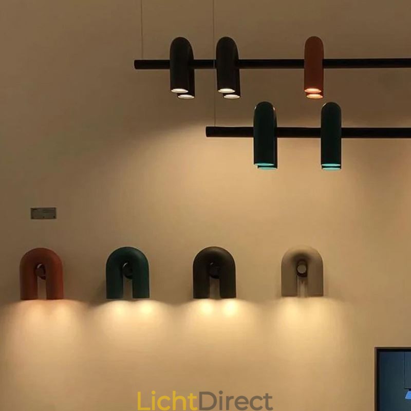 Plafondlamp Smeedijzer U-vormige hanglamp 90 Draaibare kap