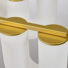 U-vormige kroonluchter Franse crèmekleurige hanglamp