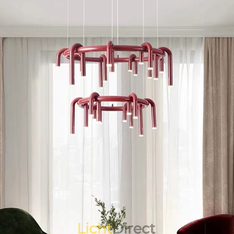 Plafondlamp Modern Scandinavisch Duplex Gebouw Circulair U-vormig Hanglamp