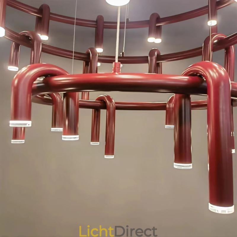 Plafondlamp Modern Scandinavisch Duplex Gebouw Circulair U-vormig Hanglamp