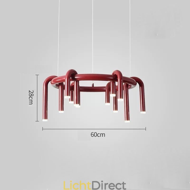 Plafondlamp Modern Scandinavisch Duplex Gebouw Circulair U-vormig Hanglamp