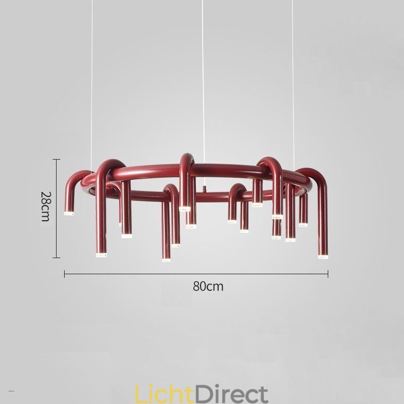 Plafondlamp Modern Scandinavisch Duplex Gebouw Circulair U-vormig Hanglamp