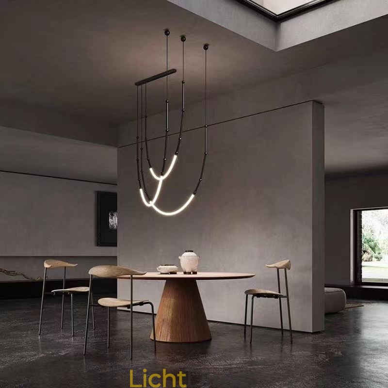 Hanglamp Creative Line Bamboe Plafondlamp Zwart Goud