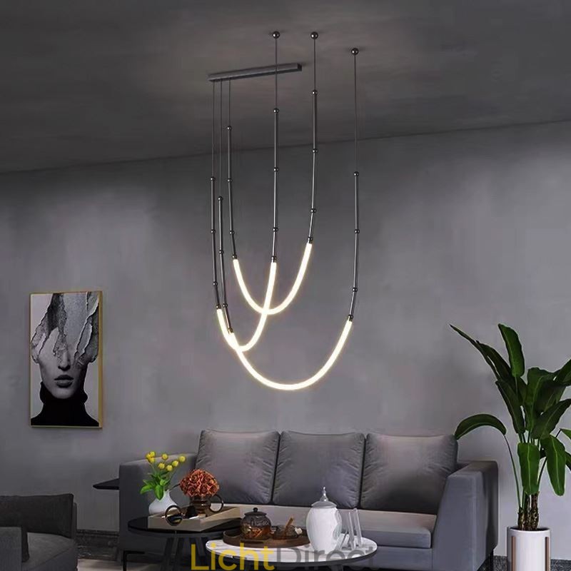 Hanglamp Creative Line Bamboe Plafondlamp Zwart Goud