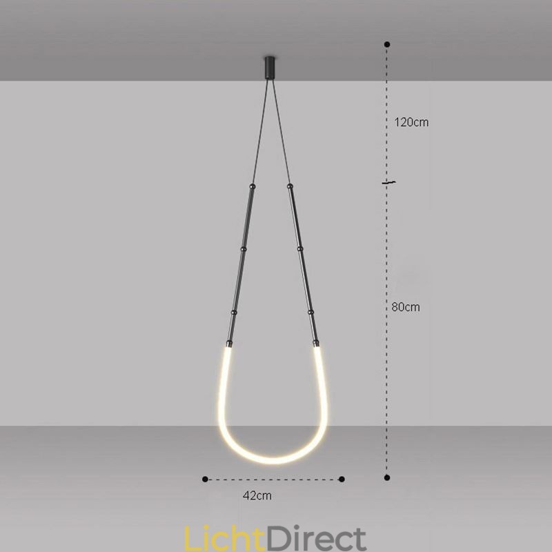 Hanglamp Creative Line Bamboe Plafondlamp Zwart Goud