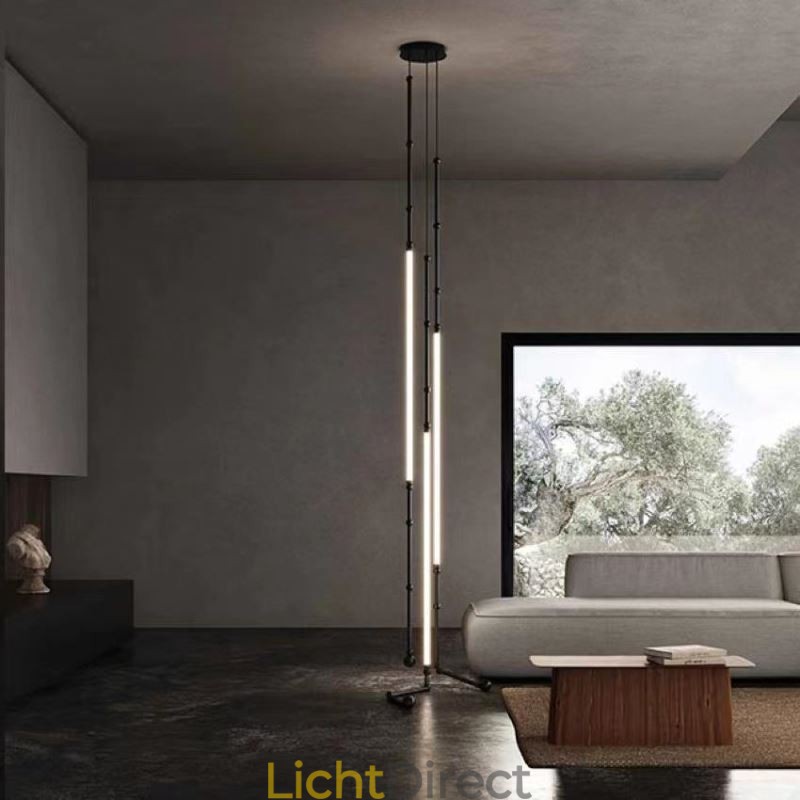 Plafondlamp Creative Line Bamboe Hanglamp Zwart Goud