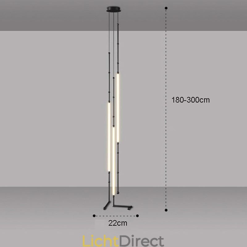 Plafondlamp Creative Line Bamboe Hanglamp Zwart Goud