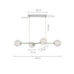 Glazen hanglamp Europese Magic Bean hanglamp 4 lampen