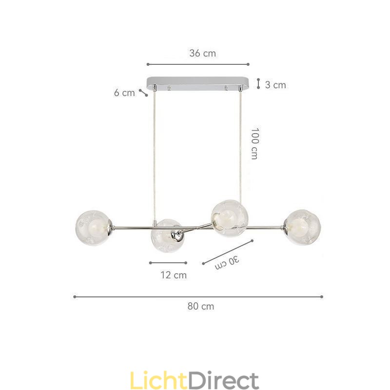 Glazen hanglamp Europese Magic Bean hanglamp 4 lampen