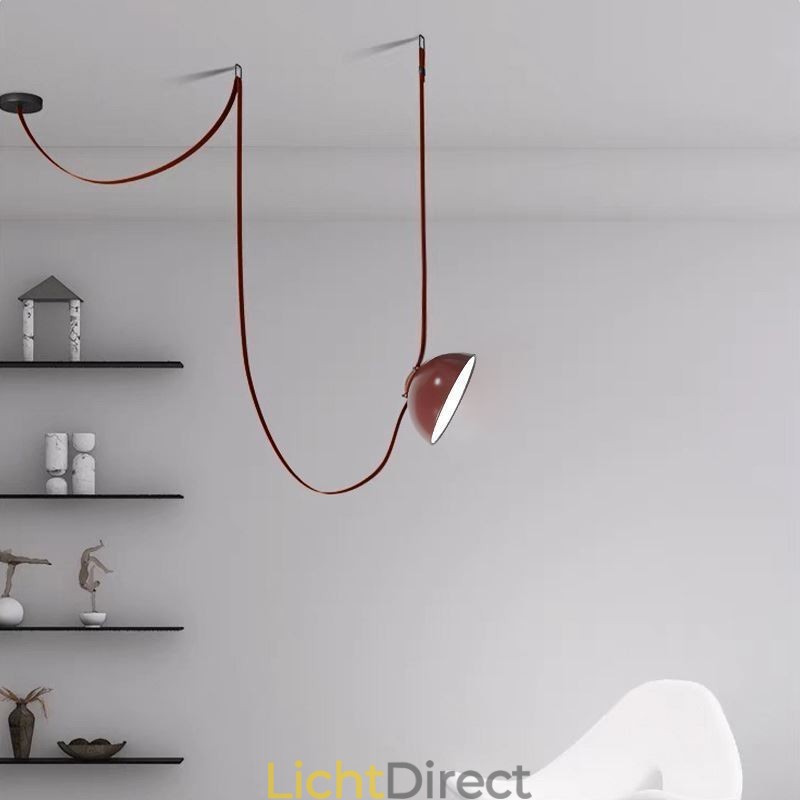 Riem Hanglamp Europese Eenvoudige Wabi Sabi Stijl Riem Plafondlamp