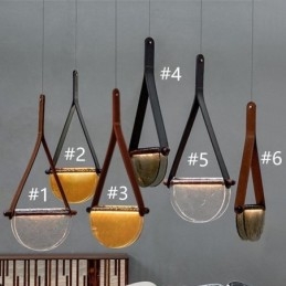 Hanglamp Moderne Minimalistische Riem Glazen Plafondlamp