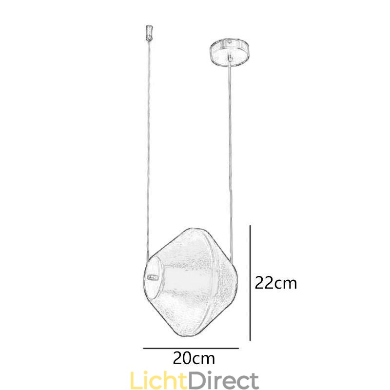 Hanglamp Modern Eenvoudig Enkel Glas Klein Plafondlamp