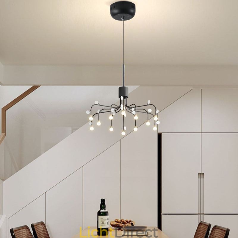 Hanglamp Nordic Creative Natuurlijk Wit Plafondlamp 14 Lampen