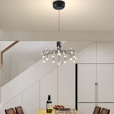 Hanglamp Nordic Creative Natuurlijk Wit Plafondlamp 14 Lampen