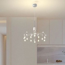 Hanglamp Nordic Creative Natuurlijk Wit Plafondlamp 14 Lampen
