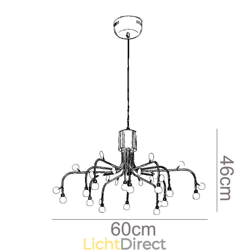 Hanglamp Nordic Creative Natuurlijk Wit Plafondlamp 14 Lampen