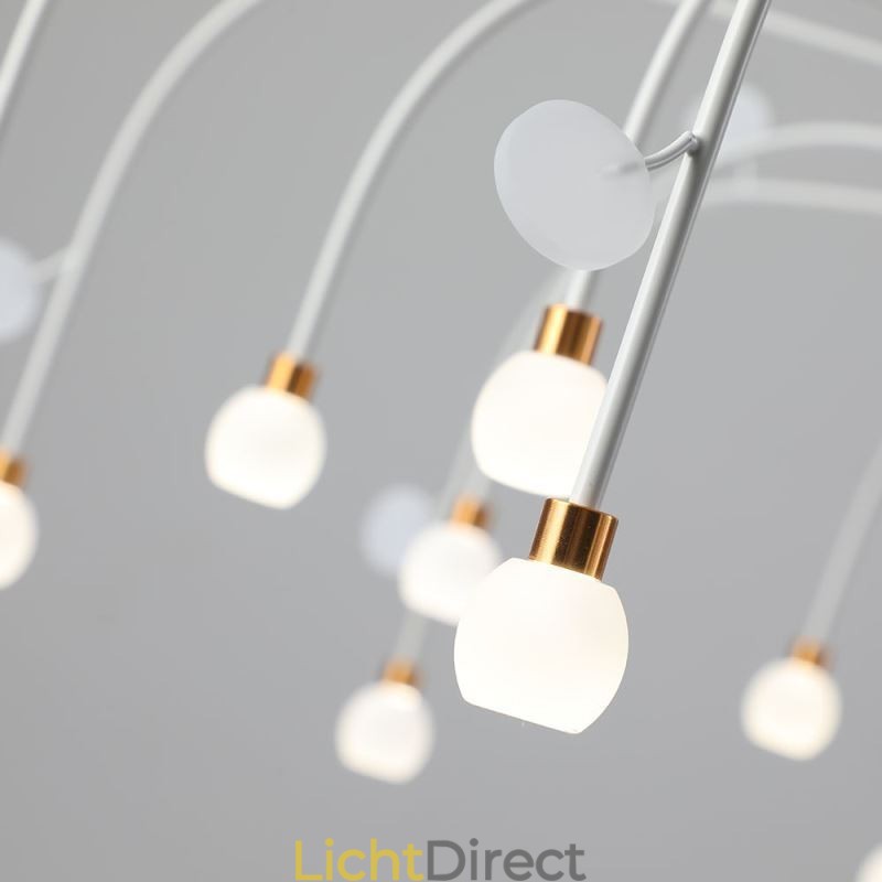 Hanglamp Nordic Creative Natuurlijk Wit Plafondlamp 14 Lampen