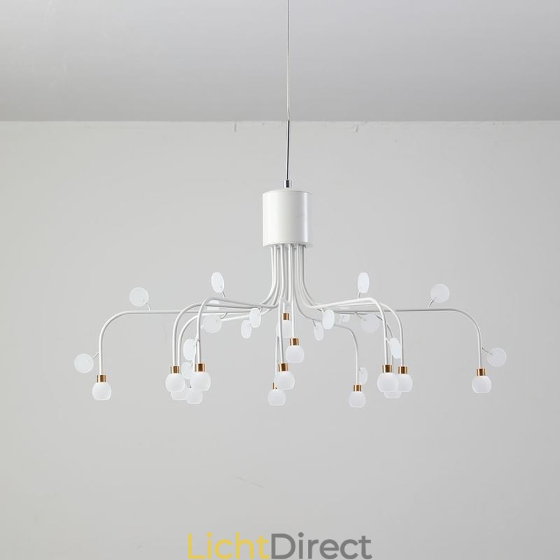 Hanglamp Nordic Creative Natuurlijk Wit Plafondlamp 14 Lampen