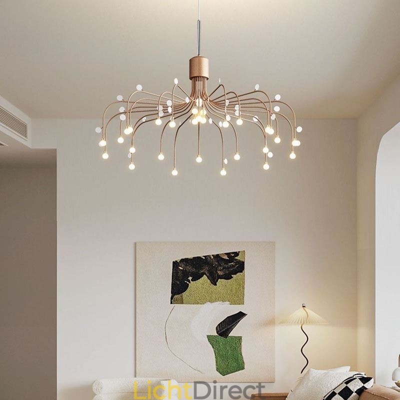 Hanglamp Nordic Creative Natuurlijk Wit Plafondlamp 30 Lampen