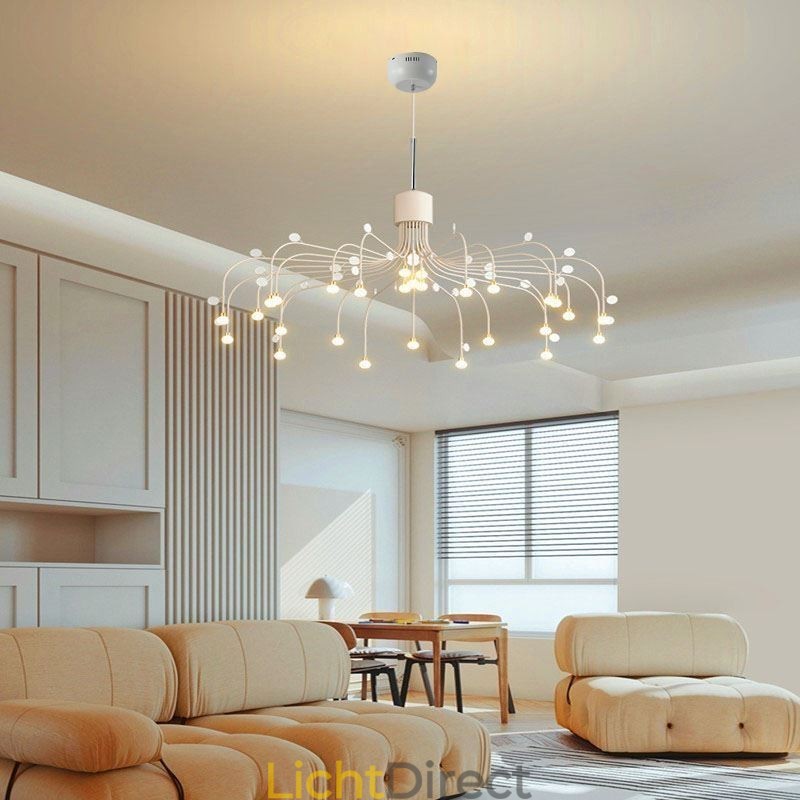 Hanglamp Nordic Creative Natuurlijk Wit Plafondlamp 30 Lampen