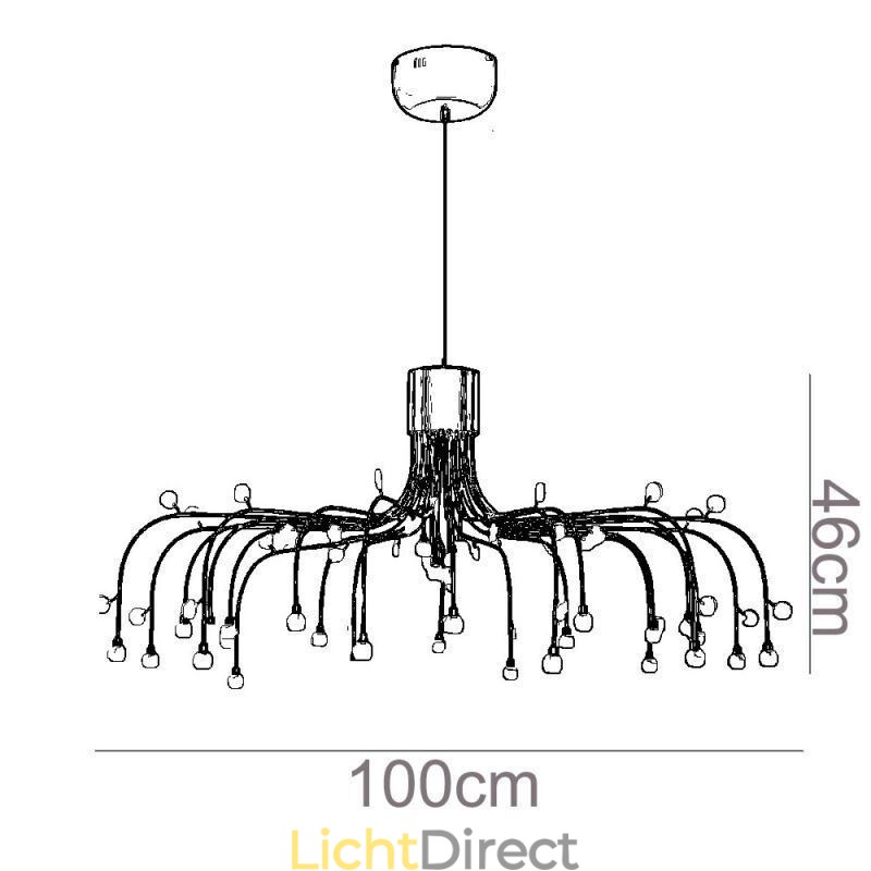 Hanglamp Nordic Creative Natuurlijk Wit Plafondlamp 30 Lampen