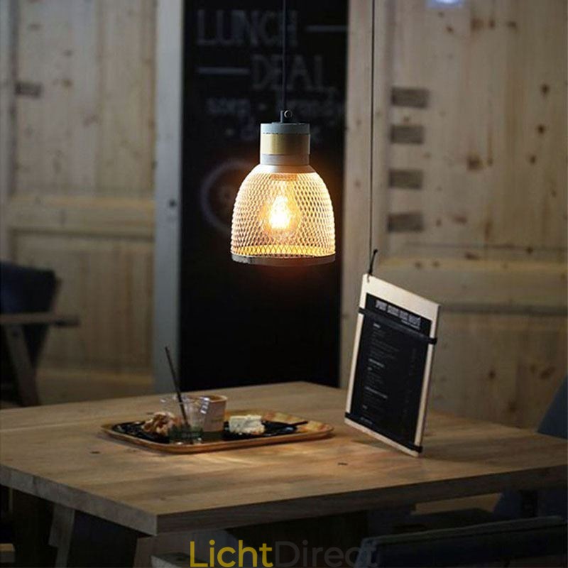 Zwarte hanglamp Cementroosterlamp Landelijke Retro Plafondlamp
