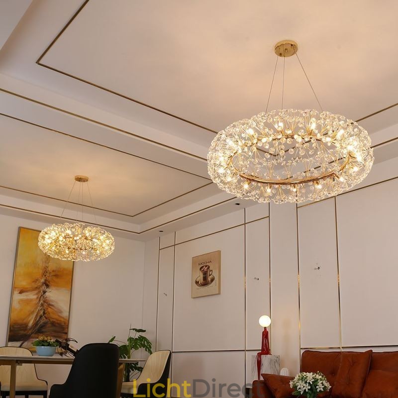 Hanglamp Modern Minimalistisch Smeedijzeren Ronde Zonnebloem Plafondlamp