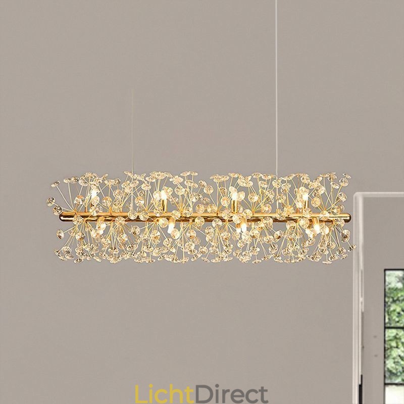 Hanglamp Galvaniserende Strip Zonnebloem Smeedijzeren Plafondlamp