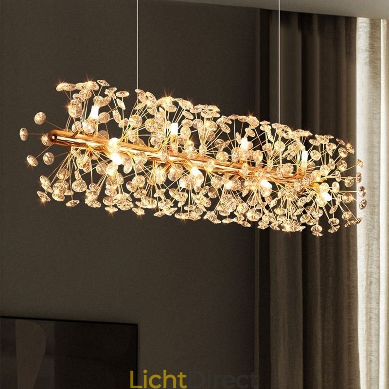 Hanglamp Galvaniserende Strip Zonnebloem Smeedijzeren Plafondlamp