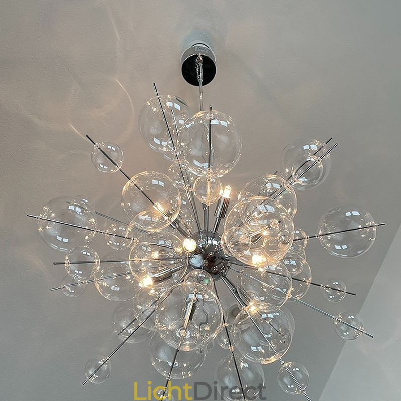 Moderne hanglamp Minimalistische plafondlamp van bubbelglas