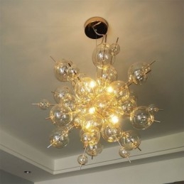Moderne hanglamp Minimalistische plafondlamp van bubbelglas