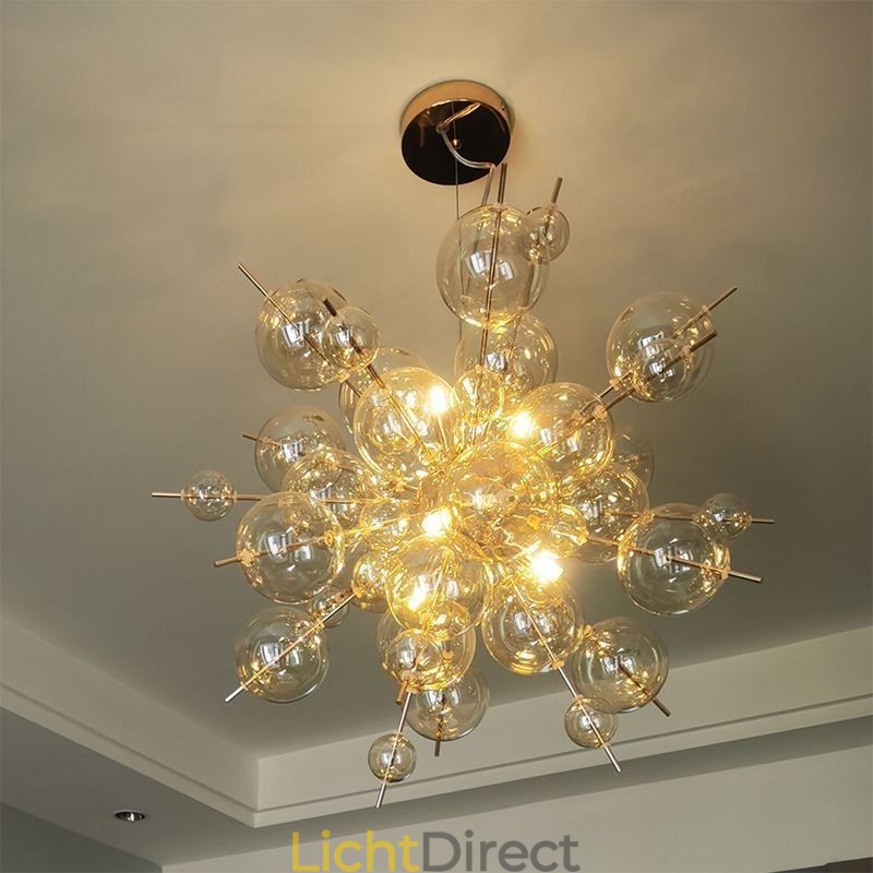 Moderne hanglamp Minimalistische plafondlamp van bubbelglas