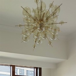 Moderne hanglamp Minimalistische plafondlamp van bubbelglas