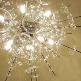 Moderne hanglamp Minimalistische plafondlamp van bubbelglas