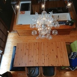 Moderne hanglamp Minimalistische plafondlamp van bubbelglas